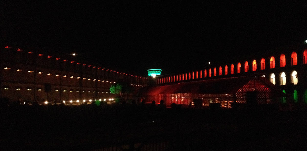 Sound & Light Show at Cellular Jail Entry